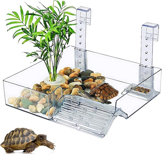 Transparent Terrace For Turtle Rest, Aquatic Reptile Rest Platform, Hanging Rest Platform For Turtles, Aquarium - ShopVlot