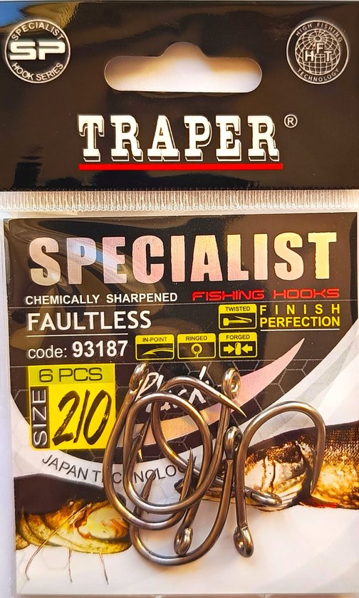 Traper Specialist Faultless Haken 2/0 - 6 stuks - Zoutwater & Roofvis van Traper