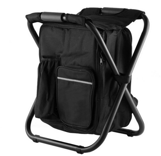 Tremeo 3-in-1 Campingstoel met Geïsoleerde Koeltas - Compact en opvouwbaar - Rugzak - Visstoel - Inklapbaar krukje - Tot 150kg