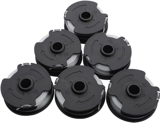 Trimmerdraad Accessoires voor Parkside PRTA 20-Li A1/B2/C3 - 6 Stuks van 27FT/8.3M voor Tuinonderhoud en Snijwerk