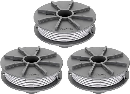 Trimmerdraad Vervangspoel voor Gardena 5307-20, 1.65 mm, Type 8846 8847 - 3 Stuks, Ideaal voor Tuinonderhoud en Precisiewerk