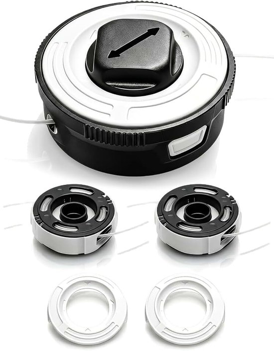 Trimmerkop voor Stihl Autocut C3-2, FSA 57 & FSE 52 | 2 Binnenonderdelen en 2 Bevestigingsdeksels Vervangende Spoel Geschikt voor Grastrimmerkop 4009 710 2106