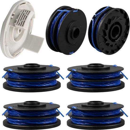 Trimmerspoel lijn voor Ryobi grastrimmer, vervanging van grastrimmer spoel, 1.6mm 8.3m spoellijnen voor Ryobi RLT4027, RLT4125, RLT5027, RLT6030, RLT5127, RLT6130-5132002670 (6