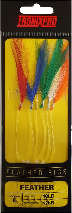 Tronixpro Feather Rigs Zeeonderlijn Multi Colour van Merkloos