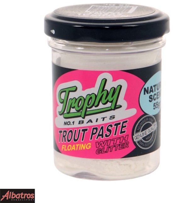 Trophy Baits Forellenpasta - Baits - White Glitter