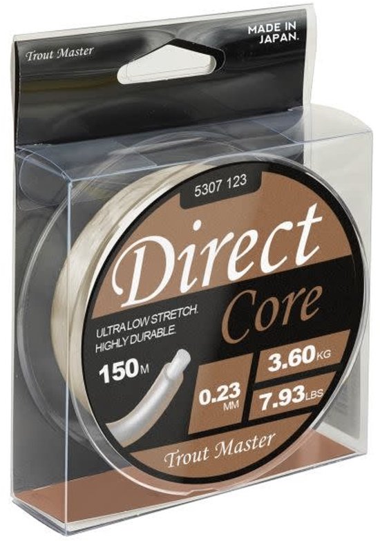 Trout Master Direct Core 150m - Maat : 0.18mm van Trout Master