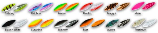Trout Master Incy Inline Spoon 3g - Kleur : Caribbean UV van Trout Master