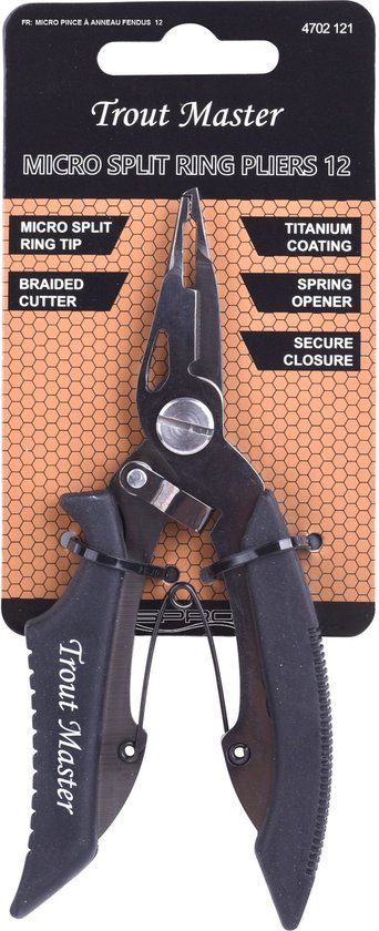 Trout Master Micro Split Ring Pliers 12cm van Merkloos
