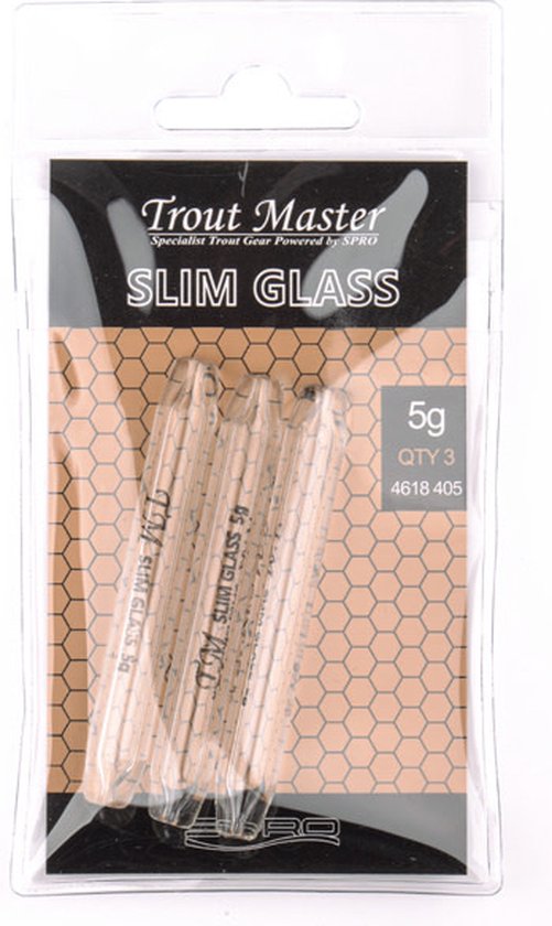 Trout Master Slim Glass Weights (3 pcs) - Maat : 2g van Merkloos
