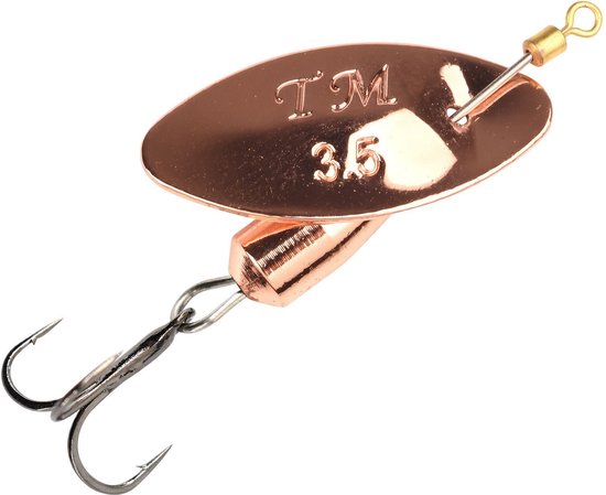 Trout Master Spinner La Tournante 3.50gr - 50mm - Treble Haak 10 (incl Single Haak 8) - Maat : Copper van Trout Master