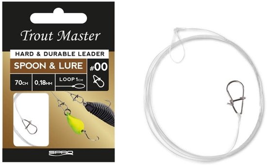 Trout Master Spoon & Lure Leader 70cm - Maat : 0.18mm