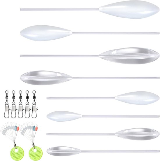 Trout Set voor Sbirolino Vissen, 8 Stukken, Drijvende en Zinkende Sbirolino's, Perfect voor Forelvissen en Hengelsport Accessoires