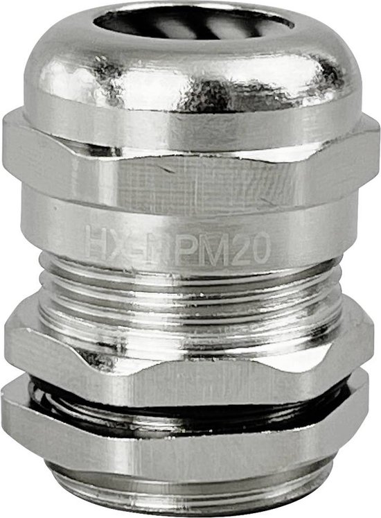 TRU COMPONENTS TC-10302832 Wartel M20 Messing (vernikkeld) Metaal 1 stuk(s) van T