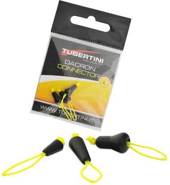 Tubertini Dacron Connector – Veilige Elastiekconnector voor Vaste Hengel - Maat : Large
