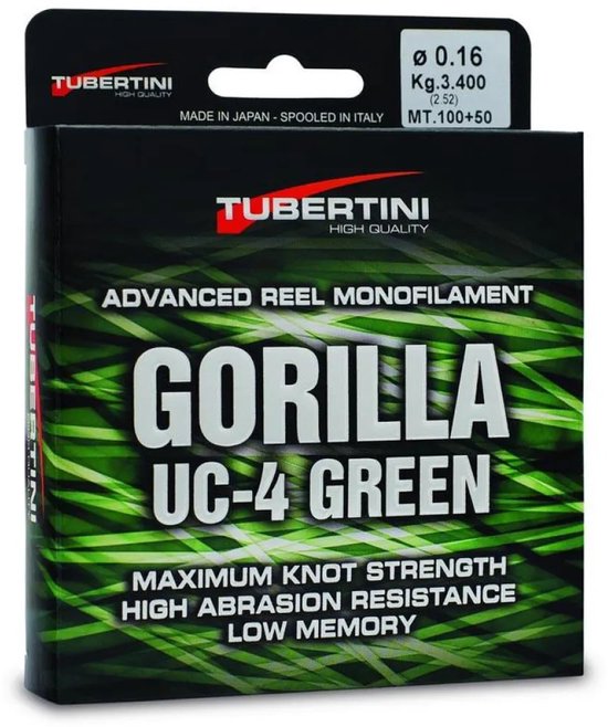 Tubertini Uc4 Monofilament 150 M Groen 0.435 mm van Merkloos
