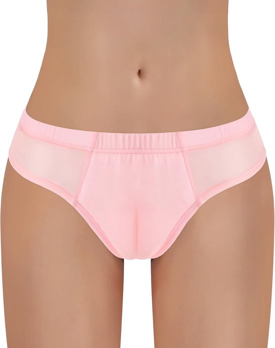 Tucking Gaff Braziliaanse cheeky slipje, soepel mesh, zijdeachtige camelteenverbergen, gaff shaping tanga, slip voor crossdressers, transgenders, individuen
