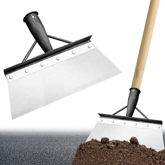 tuinschep, reinigingsschep, 30 cm, stootschaar, mangaanstaal