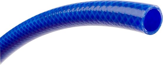 Tuinslang Blue Line 20 meter Ø5/8" 15mm, Gemaakt in Spanje | Drukbestendig tot 28 bar | 3 Lagen | BPA-Vrij Materiaal | Solide Bouw | Handige Details | Veelzijdige Praktische Inzet, Blauw
