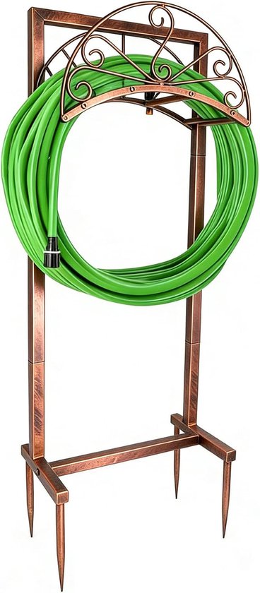 tuinslanghouder hanger, zware metalen waterslanghouder opbergrek, afneembaar waterslangopbergrek voor buiten, terras, gazon en tuin