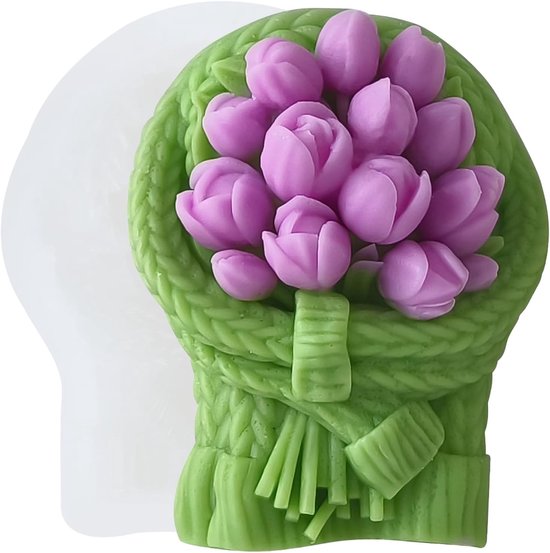 Tulp kaars, tulp van hars, gietvorm, siliconen mallen voor het maken van aromatherapie, kaarsen, gips, klei, handwerk, kaars, huisdecoratie