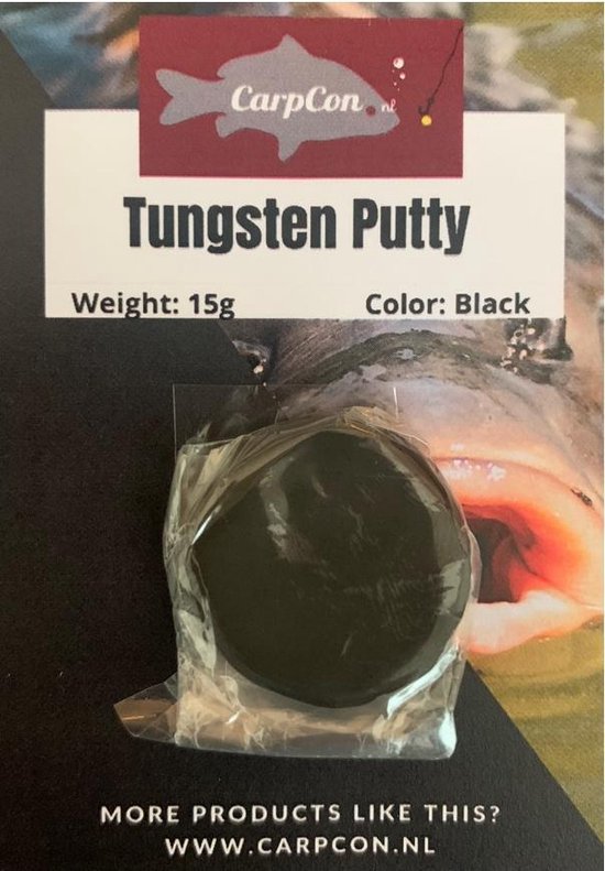 Tungsten Putty - Black - 15 gram - Kneedlood van Merkloos