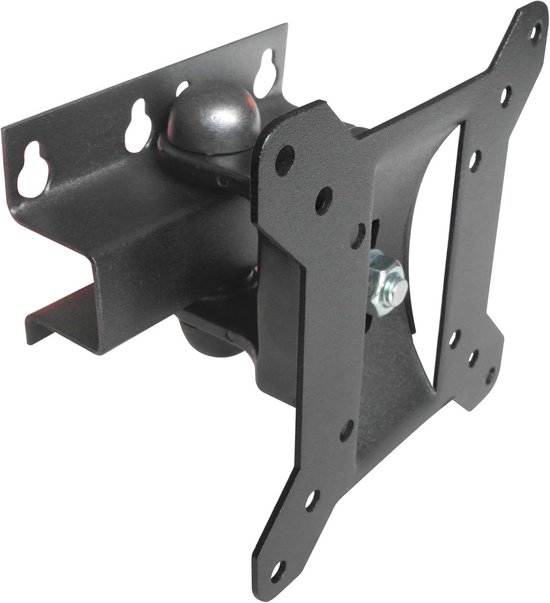 TV muurbeugel - draaibaar & kantelbaar - beugel voor 10-22 inch - voor LED LCD 3D HD 4K Curved TV of monitor - tot 20 kg belastbaar - VESA 75x75 100x100 zwart Model: L59B