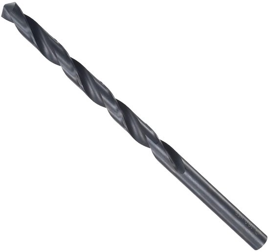 Twist Drill 10mm Drilling Diameter Black Oxide High Quality Steel Extra Long Straight Shank - ShopVlot