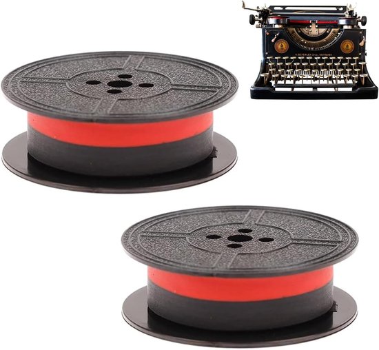 Typewriter tape voor GR4, 5m dubbele spoel, twee-tonen nylon, geschikt voor Seiko typewriter, ideaal voor schrijvers en hobbyisten