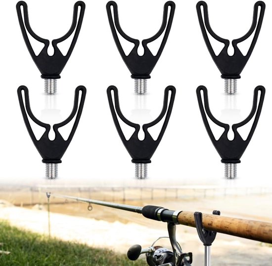 U-vormige Butt Grip Vissen Pads, Flexibele en Duurzame Hengelsteunen, 6 Delige Set voor Hengelhouders en Bankstokken