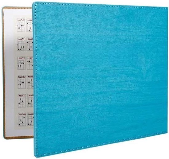 Ukelele Akkoordenboek - Muziek Gids - Muziek Leren - 180 Vingerzettingen - 23.5 x 18 cm - Blauw