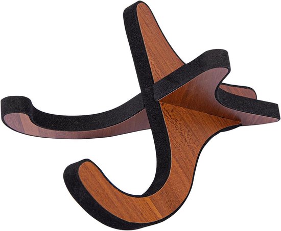 Ukulele Statief - Opvouwbare houten instrumentenstandaard met