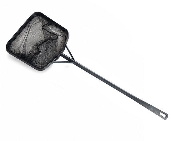 Ulisem - Zwembad Skimmer Net - Zwembad Cleaner Net - Zwembad Schepnet met Steel - Schepnet - Visnet - Schepnet voor vissen - Voor vissen en hengelen, zwembad, vijver - Voor volwassenen en Kinderen - 17x56cm - Zwart