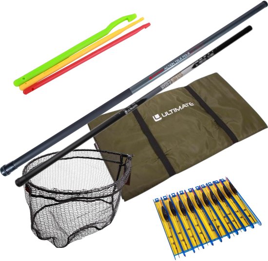 Ultimate Action Tele Pole Complete Vaste Hengel Set 5m - Vaste Hengel