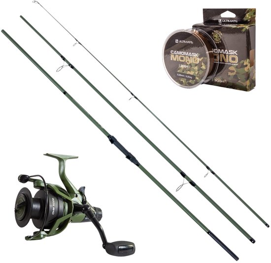 Ultimate Adventure Carp II Green CMR Combo 12ft Karper Hengelset - Karper Set