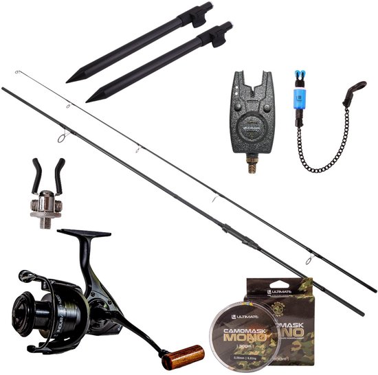 Ultimate Adventure Carp Stalker Complete One Rod Set 2.70m (3lb) - Karper Set van Merkloos