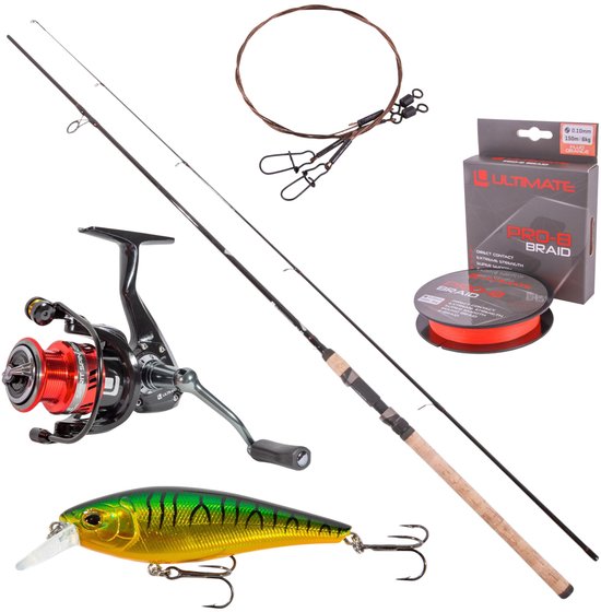 Ultimate Allround Spin Set 2.10m (5-25g) - Roofvis Set van Merkloos