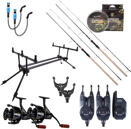 Ultimate Bionic Complete Carp Set 10ft Cork - Karper Set van Merkloos