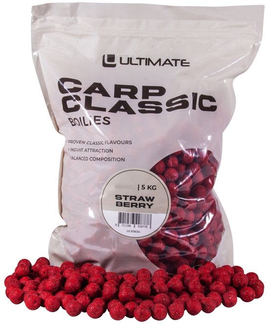 Ultimate Carp Classic Boilies 20mm 5kg - Strawberry - Boilies