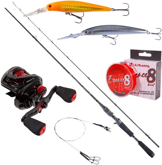 Ultimate Chikara Baitcaster Twitchbait Set - Roofvis set van Merkloos