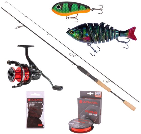Ultimate Clever Jerkbait Spin Set 1.80m (40-90g) - Roofvis set van Merkloos