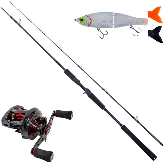 Ultimate Collos Baitcast Set 2.40 (50-200g) - Roofvis Set van Merkloos