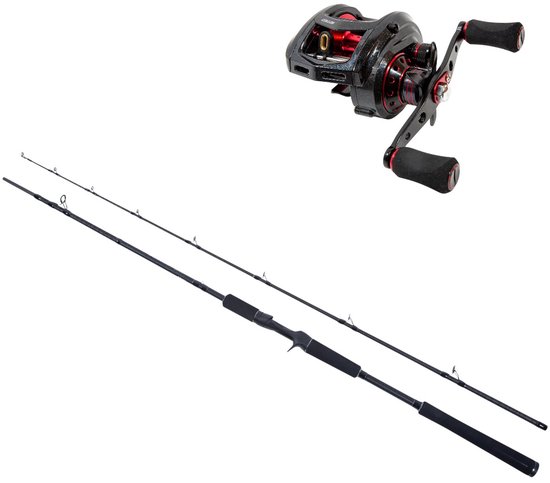 Ultimate Collos Heavy Baitcasthengel Combo 2.00m (50-150g) - Roofvis Set van Merkloos