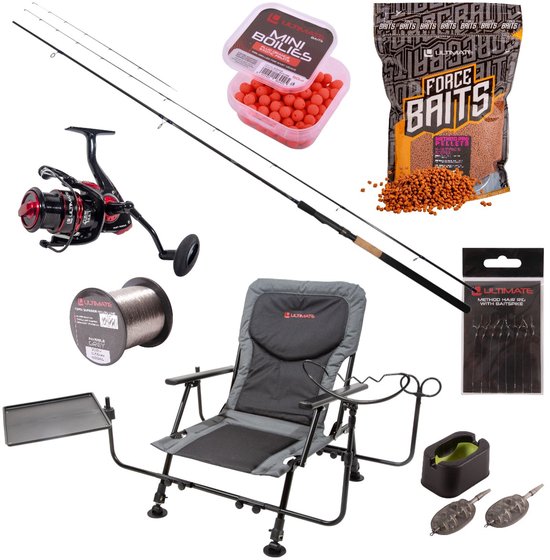 Ultimate Complete Feeder Chair Fishing Set - Karper Set van Merkloos
