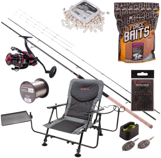 Ultimate Complete Feeder Chair Fishing Set - Karper Set van Ultimate