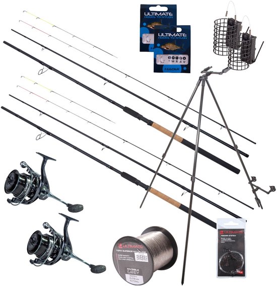 Ultimate Complete River Feeder Set 4.20m 200g - Witvis Set van Merkloos