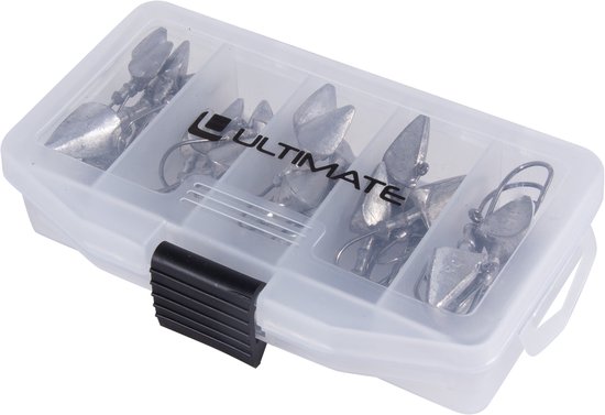 Ultimate Dart Lead Jighead Box (3.5-14g) (30pcs) - Loodkop van Merkloos