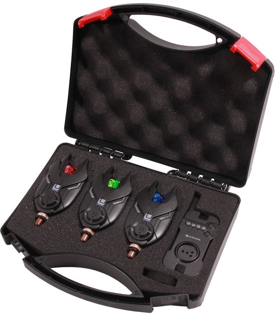 Ultimate E-tension Bite Alarm Beetmelder Set 3+1 - Beetmelder van Merkloos