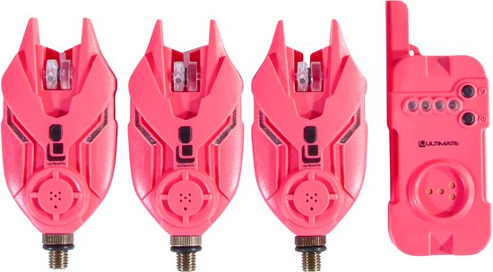 Ultimate E-Tension Pink Bite Alarm Set 3+1 - Beetmelder