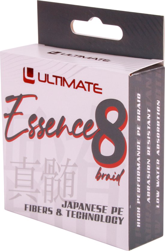 Ultimate Essence 8-Braid 135m 0,10mm 8,48kg | Gevlochten lijn van Ultimate