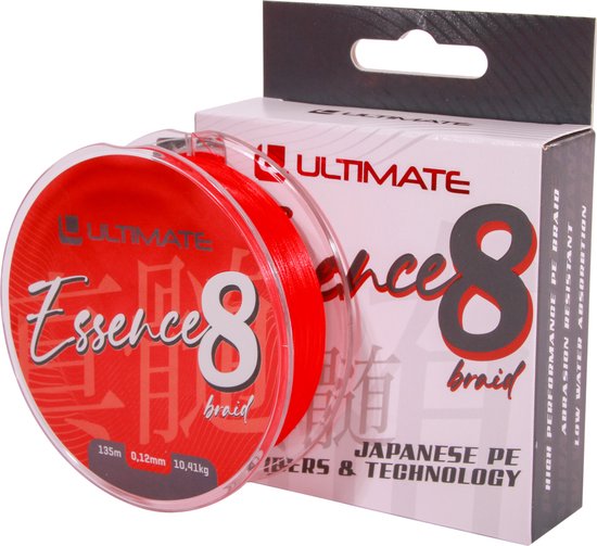 Ultimate Essence 8-Braid 135m 0,16mm 15,96kg | Gevlochten lijn van Ultimate